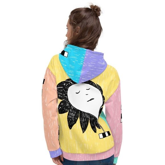 Umami Merch Safe Mode Unisex Hoodie Multi M NWOT‎ - Picture 3 of 6